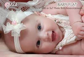 اختر رقم وشوف صوره طفلك بالمستقبل Baby-girl-birth-announcements