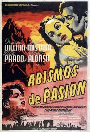 Cartel de la película, Abismos de pasión. 1953