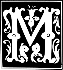  لعشاق حرف m  Decorative_letter_M