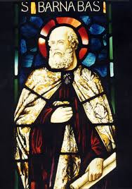 Stained Glass Window of St. Barnabas.