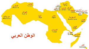 map of the arab world