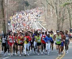  Boston Marathon in Hopkinton, 