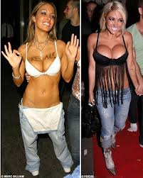 Faking it: Jodie Marsh showed off ...