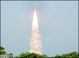 ماهواره اميد - سوار بر بالابر سفير - لحظه پرتاب - عكس ايرنا 